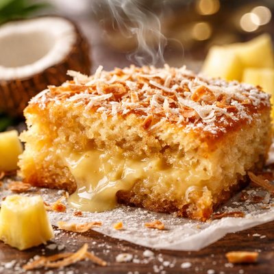 Image of Gooey Coconut Pineapple Butter Cake