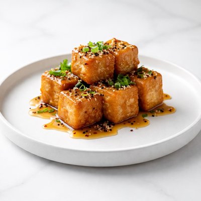 Image of Gooey Fried Tofu