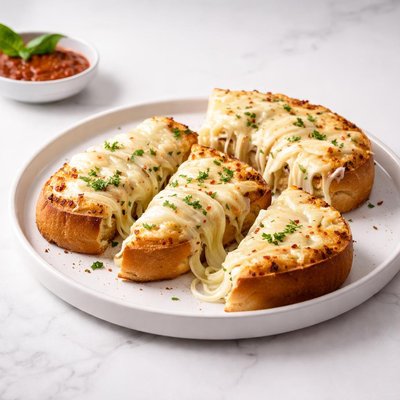 Image of Gooey Mozzarella Garlic Bread