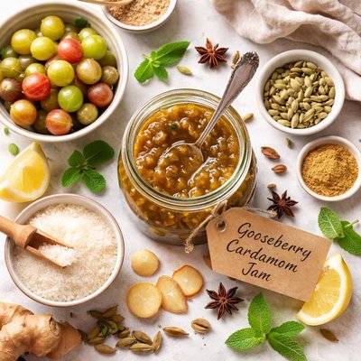 Image of Gooseberry Cardamom Jam