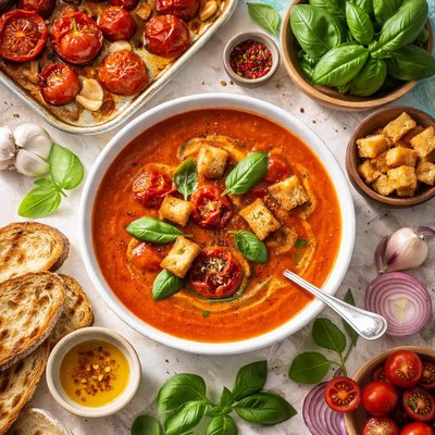 Image of Gordon Ramsays Roasted Tomato Soup