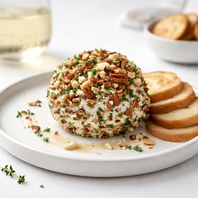 Image of Gorgonzola and White Wine Cheese Ball