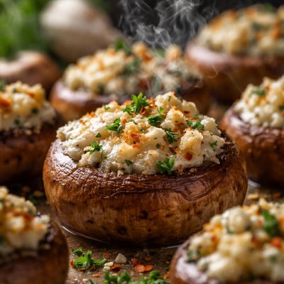 Image of Gorgonzola Stuffed Mushrooms