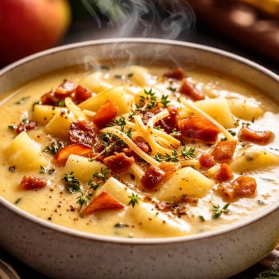 Image of Gouda Cheese and Apple Soup