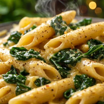 Image of Gouda Penne with Spinach