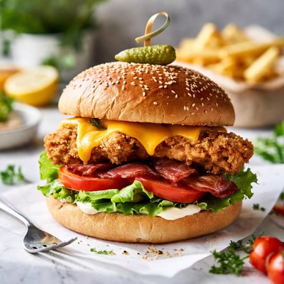 Image of Gourmet Chicken Burger Australia