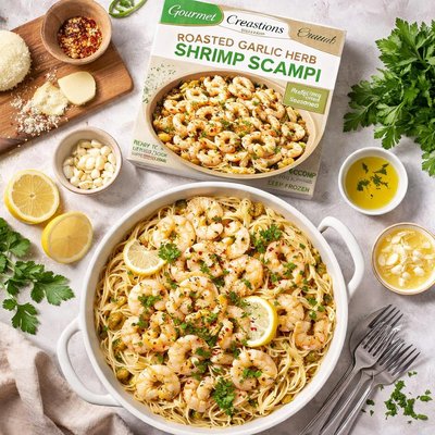 Image of Gourmet Creations Roasted Garlic Herb Shrimp Scampi