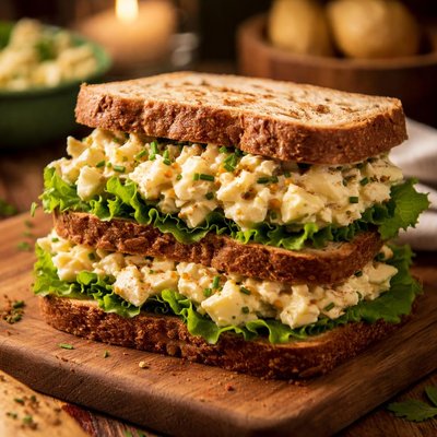 Image of Gourmet Egg Salad Sandwich