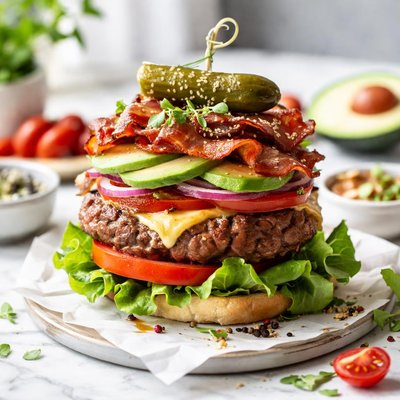 Image of Hamburguesa Gourmet de Wagyu sin lácteos