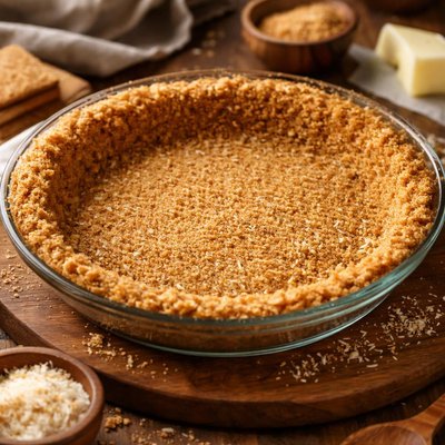 Image of Graham Cracker Coconut Pie Crust