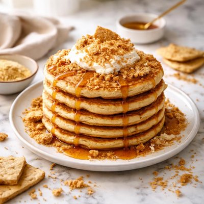 Image of Graham Cracker Crumb Pancakes