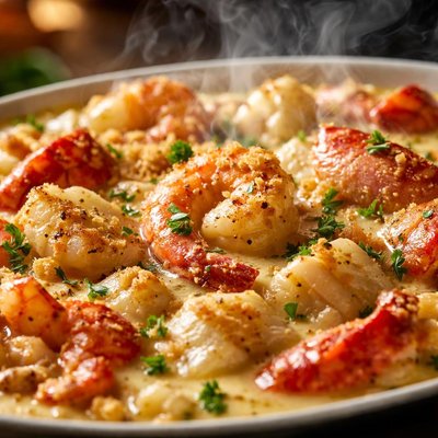 Image of Grand Marnier Seafood Casserole