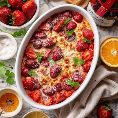 Image of Grand Marnier Strawberry Gratin