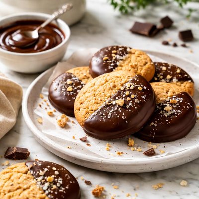 Image of Grand Ola Cookies Dipped in Chocolate Ganache