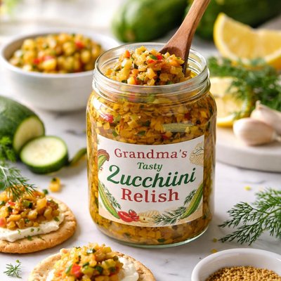 Image of Grandmas Tasty Zucchini Relish