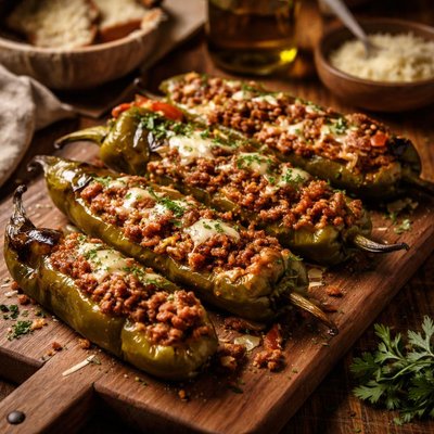 Image of Grandmom Lenas Stuffed Italian Frying Peppers