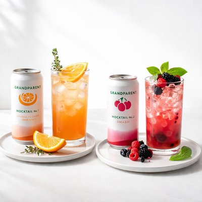 Image of Grandparent Mocktails 1 and 2 Non Alcoholic