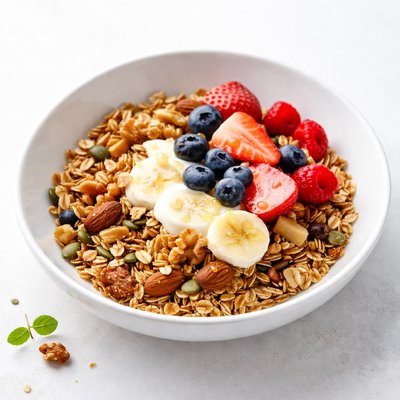 Image of Granola Oats Fruits Nuts