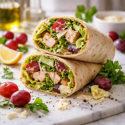 Image of Grape Chicken Caesar Wrap