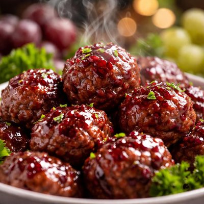 Image of Grape Flavored Meatballs