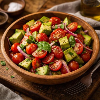 Image of Grape Tomato and Avocado Salad