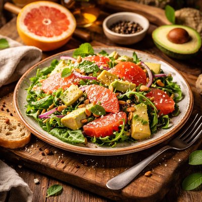 Image of Grapefruit and Avocado Salad
