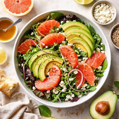 Image of Grapefruit Avocado Salad