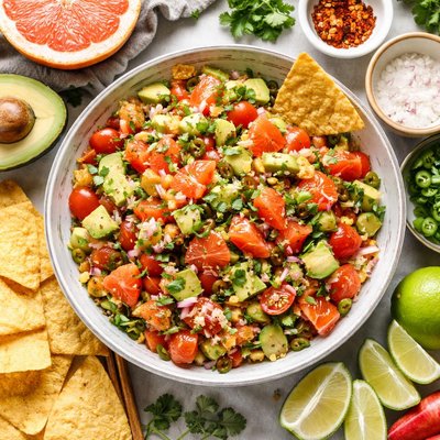 Image of Grapefruit Guacamole Salsa