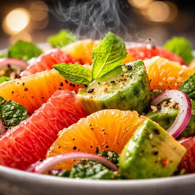 Image of Grapefruit Orange and Avocado Salad