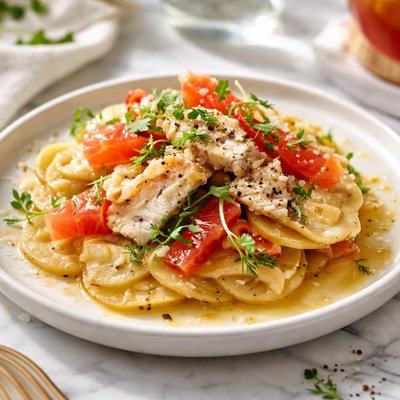 Image of Grapefruit Scented Fish Potato Slice