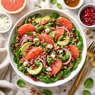 Image of Grapefruit Spinach Salad