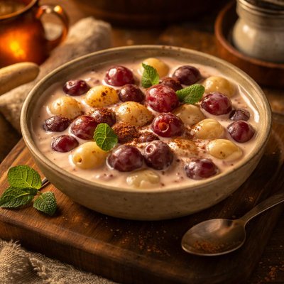 Image of Grapes in Kirsch Cream