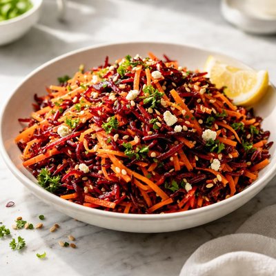 Image of Grated Carrot and Raw Beet Salad