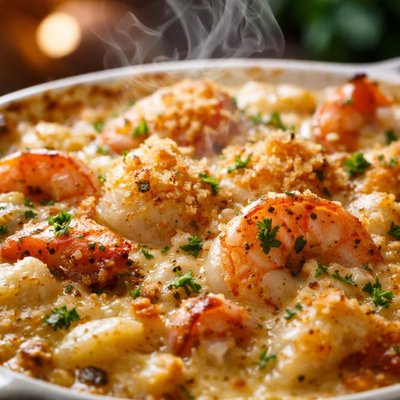 Image of Gratin Aux Fruits De Mer Julia Child