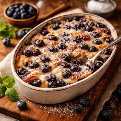 Image of Gratin of Blueberries with Vanilla