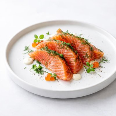 Image of Gravlax Fresh Salmon Marinated in Dill