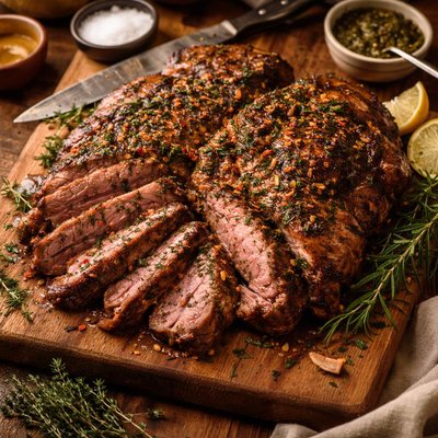 Image of Great Butterflied Leg of Lamb Marinade a La Phyllis