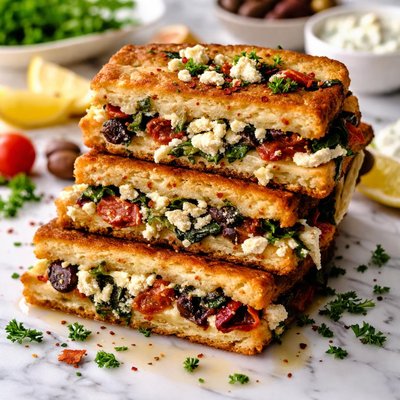 Image of Grecian Grilled Cheese