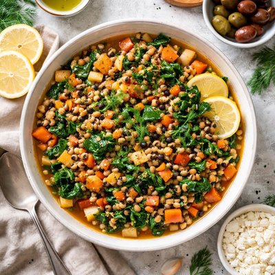 Image of Greek Black Eyed Peas and Greens