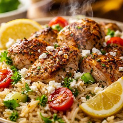 Image of Greek Chicken and Rice