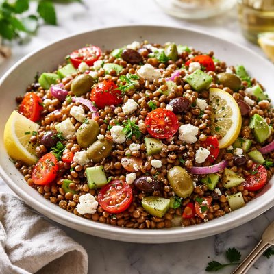 Image of Greek Cold Lentil Salad