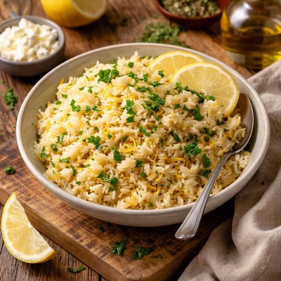 Image of Greek Festival Lemon Rice Pilaf