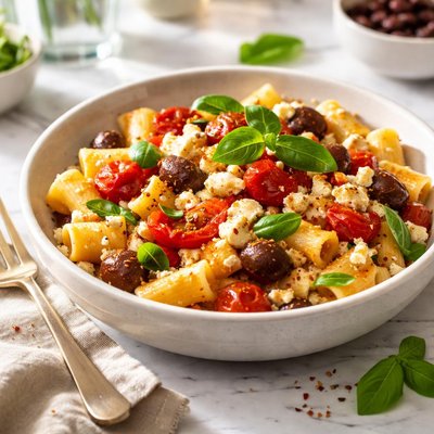 Image of Greek Feta and Tomato Pasta