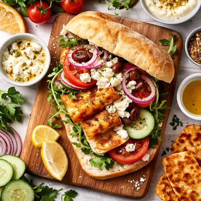 Image of Greek Fried Cheese Sandwich