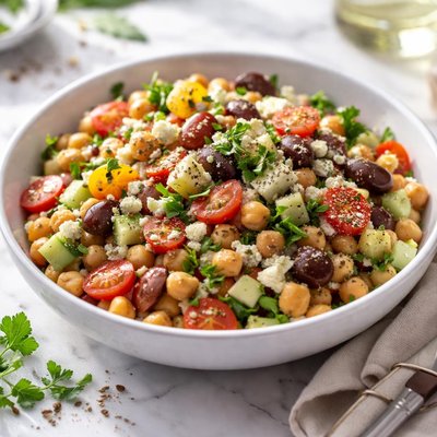 Image of Greek Garbanzo Bean Salad