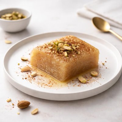 Image of Greek Halva a Semolina Pudding