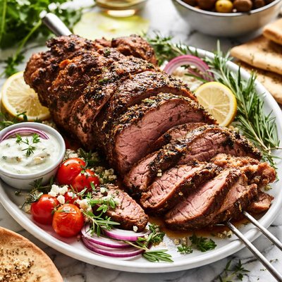 Image of Greek Lamb Rotisserie Grill Methods