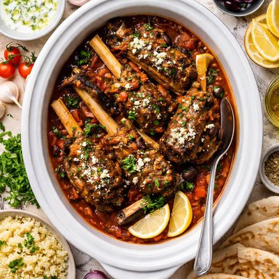 Image of Greek Lamb Shanks Slow Cooker