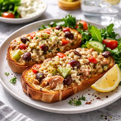 Image of Greek Leftovers Tuna Melt