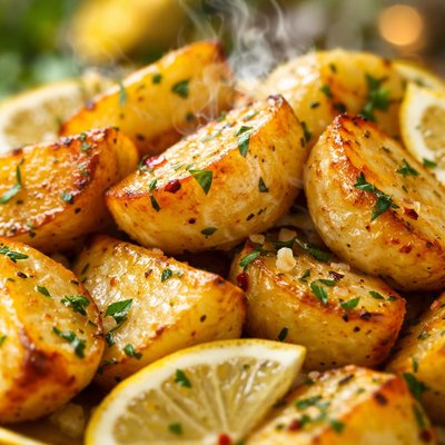 Image of Whole30 Greek Lemon Roasted Potatoes